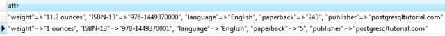 postgresql hstore query